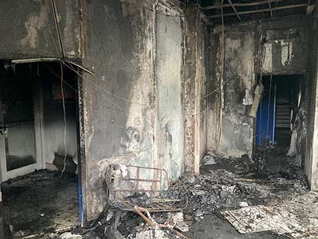 Incendie de bureaux
