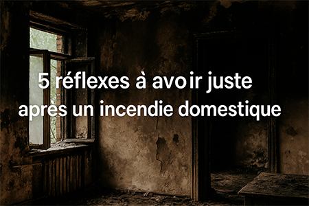 5 réflexes à avoir juste après un incendie domestique